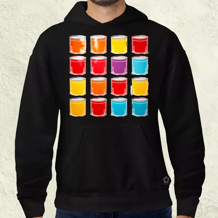 Pop art konzervdobozok v1 férfi pulóver