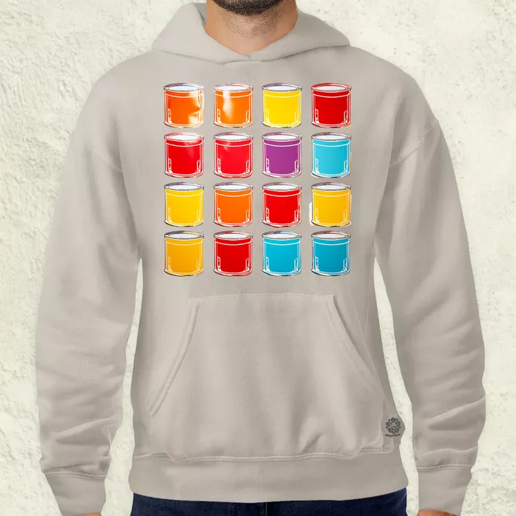 Pop art konzervdobozok v1 férfi pulóver