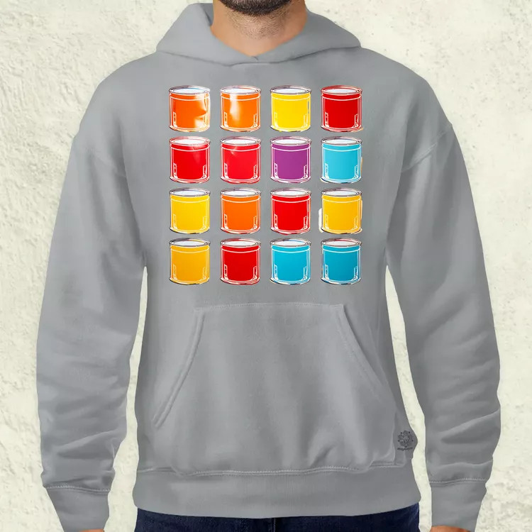 Pop art konzervdobozok v1 férfi pulóver