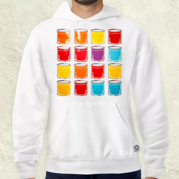 Pop art konzervdobozok v1 férfi pulóver