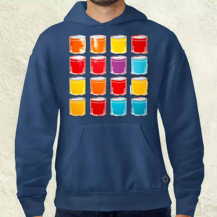 Pop art konzervdobozok v1 férfi pulóver