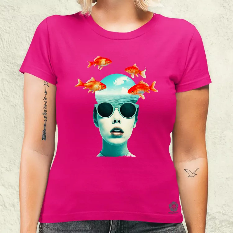 Szürreális képzelet poszter v19 női póló