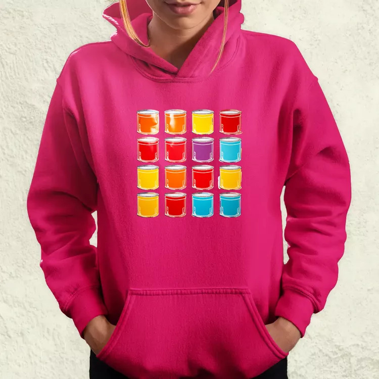 Pop art konzervdobozok v1 női pulóver