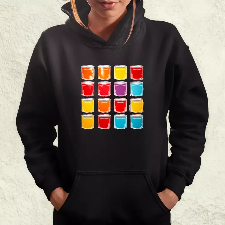 Pop art konzervdobozok v1 női pulóver
