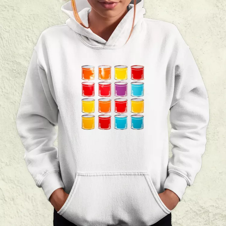 Pop art konzervdobozok v1 női pulóver