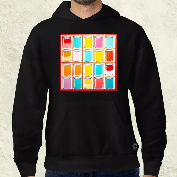Pop art konzervdobozok v2 férfi pulóver