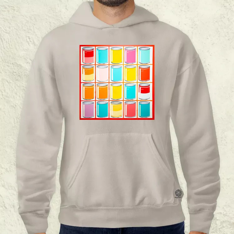 Pop art konzervdobozok v2 férfi pulóver