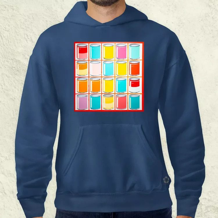 Pop art konzervdobozok v2 férfi pulóver