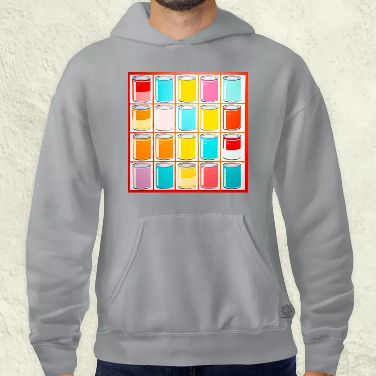Pop art konzervdobozok v2 férfi pulóver