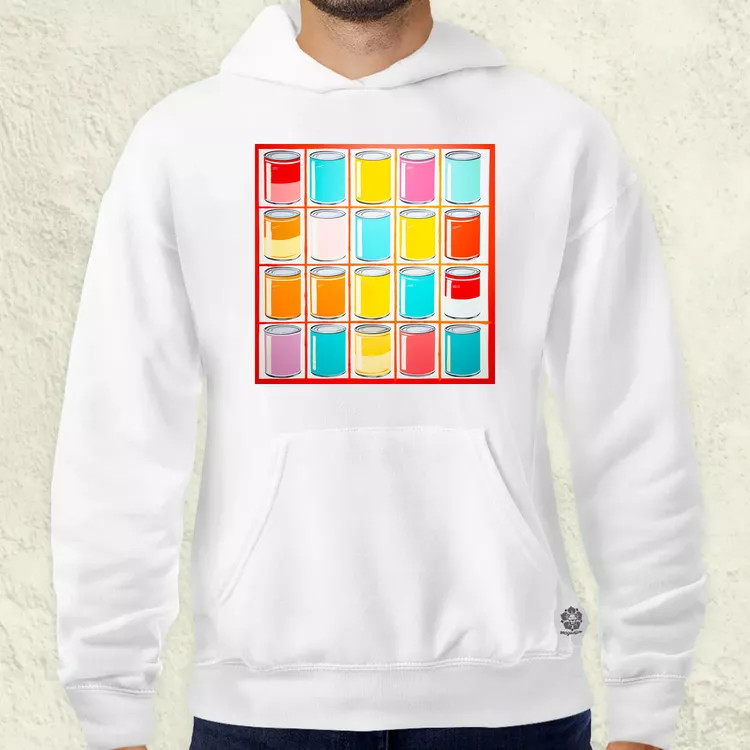 Pop art konzervdobozok v2 férfi pulóver