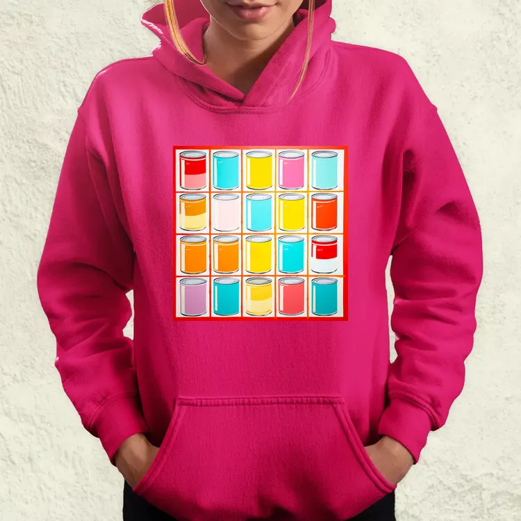 Pop art konzervdobozok v2 női pulóver