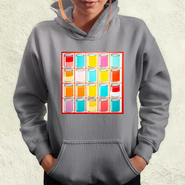 Pop art konzervdobozok v2 női pulóver