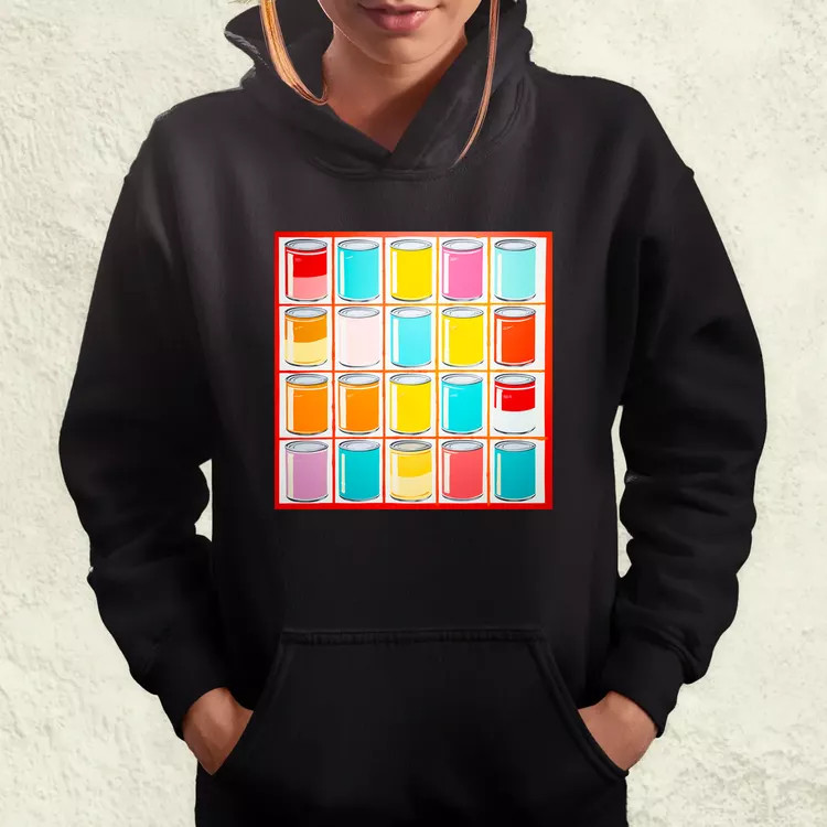 Pop art konzervdobozok v2 női pulóver