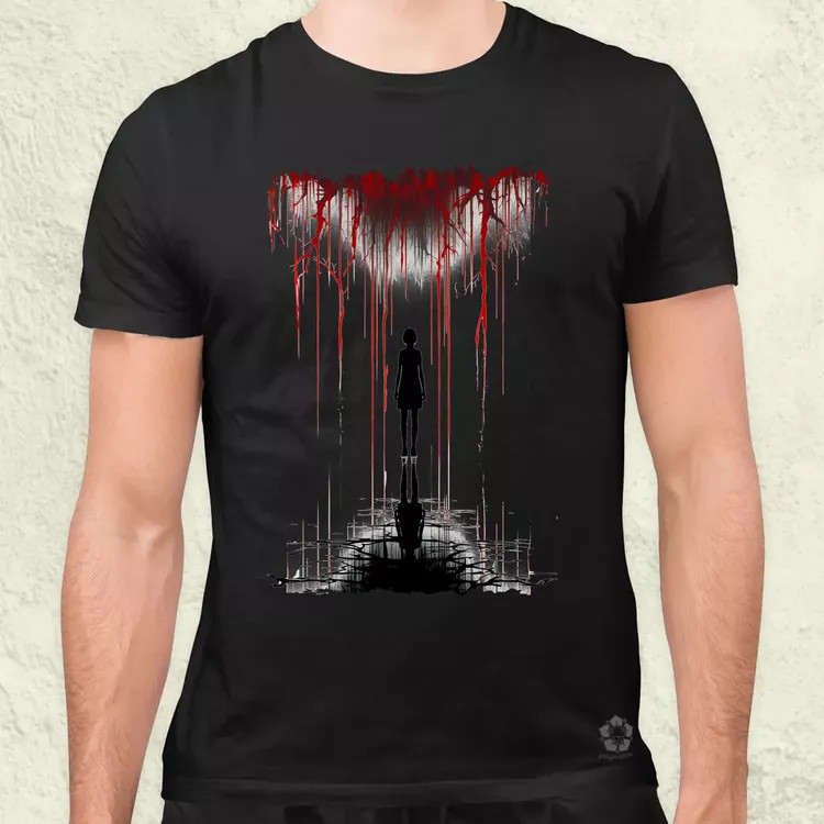 Túlélőhorror v2 férfi póló