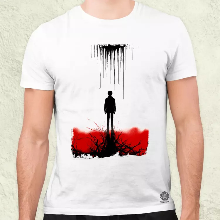Túlélőhorror v4 férfi póló