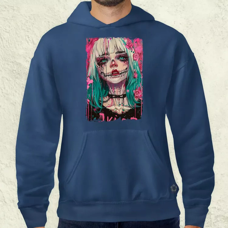 Anime koponya lány v1 férfi pulóver