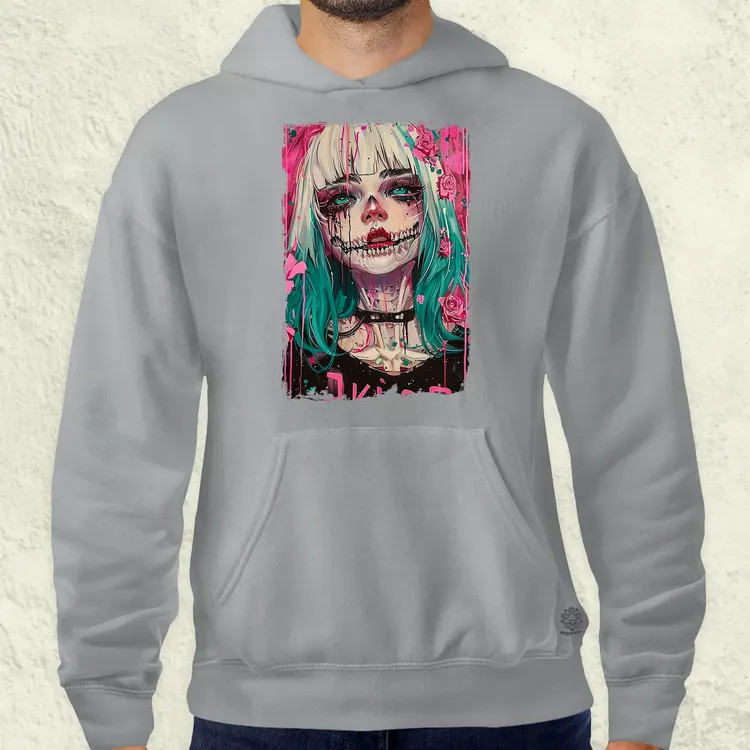 Anime koponya lány v1 férfi pulóver