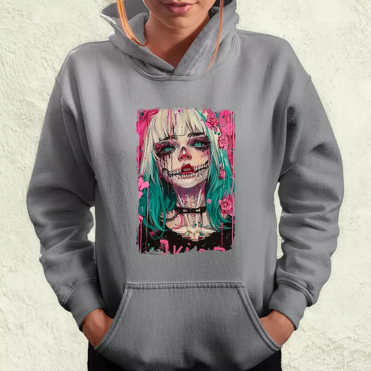Anime koponya lány v1 női pulóver