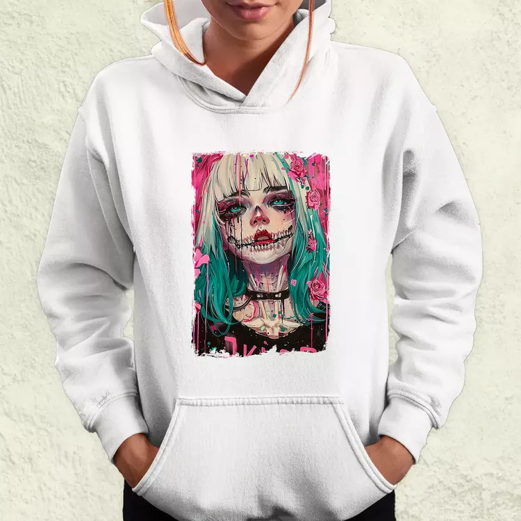 Anime koponya lány v1 női pulóver