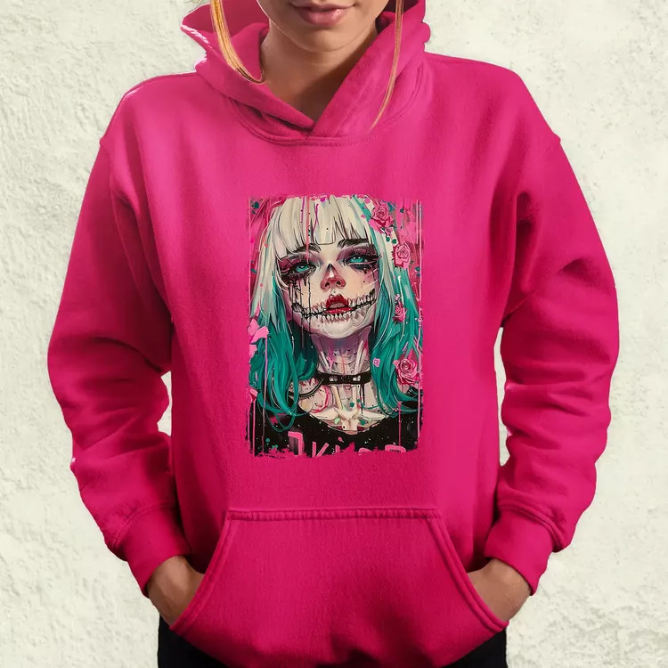 Anime koponya lány v1 női pulóver
