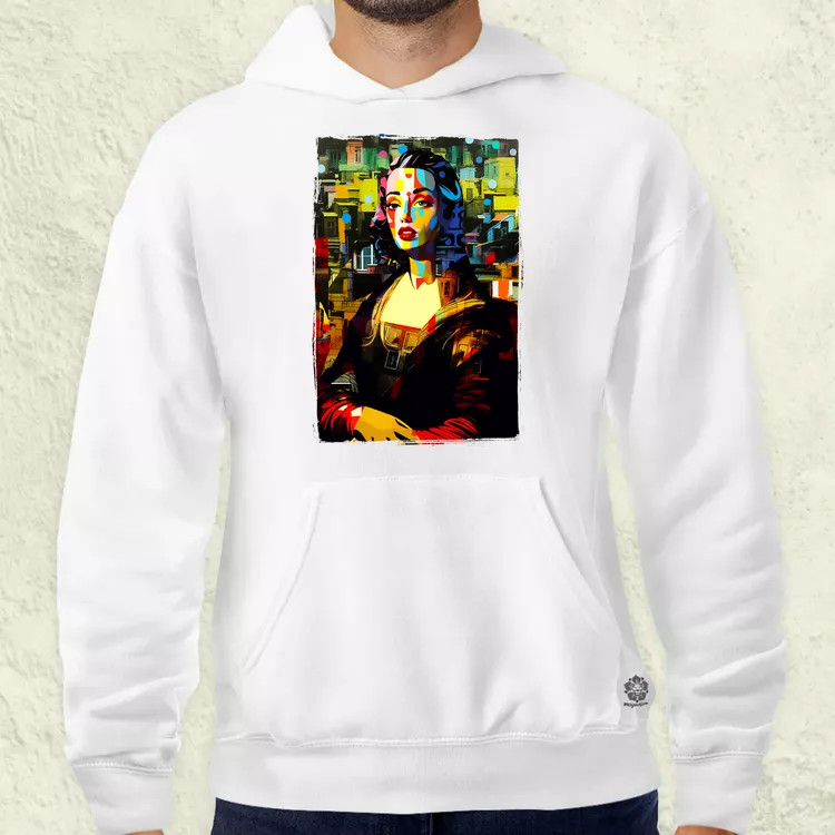Pop art Mona Lisa v1 férfi pulóver