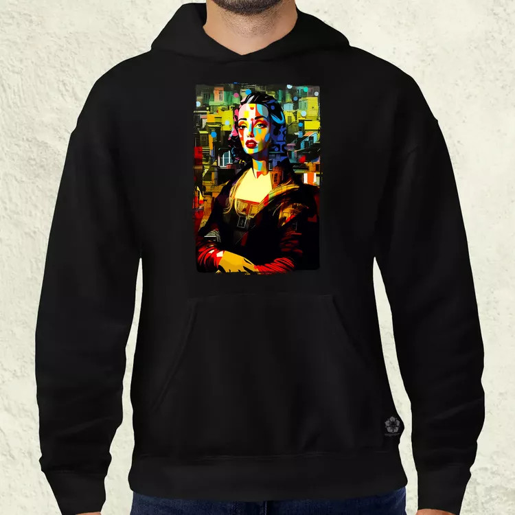 Pop art Mona Lisa v1 férfi pulóver
