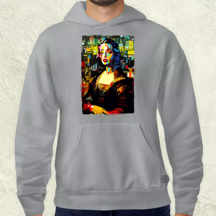 Pop art Mona Lisa v1 férfi pulóver