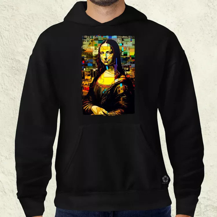 Pop art Mona Lisa v3 férfi pulóver