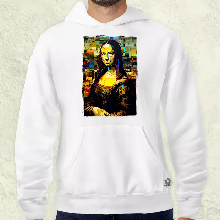Pop art Mona Lisa v3 férfi pulóver