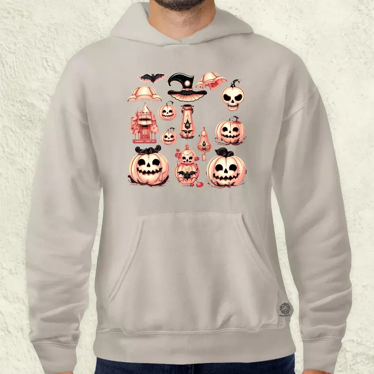 Halloween matricák v1 férfi pulóver