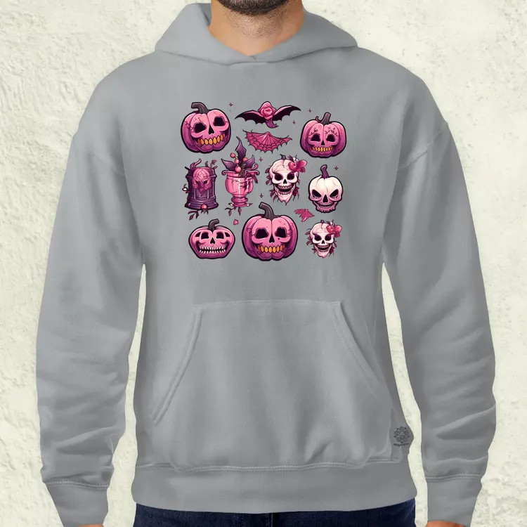 Halloween matricák v2 férfi pulóver