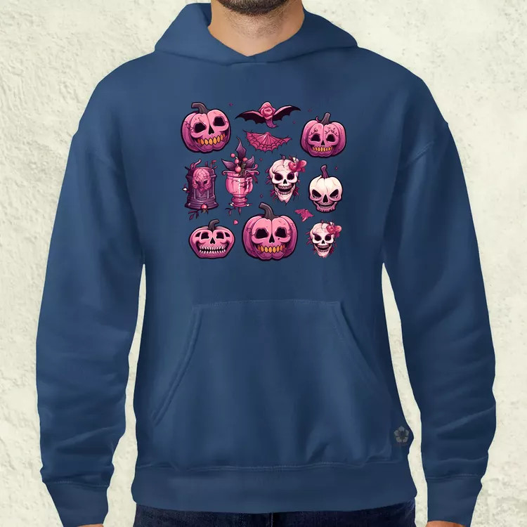 Halloween matricák v2 férfi pulóver
