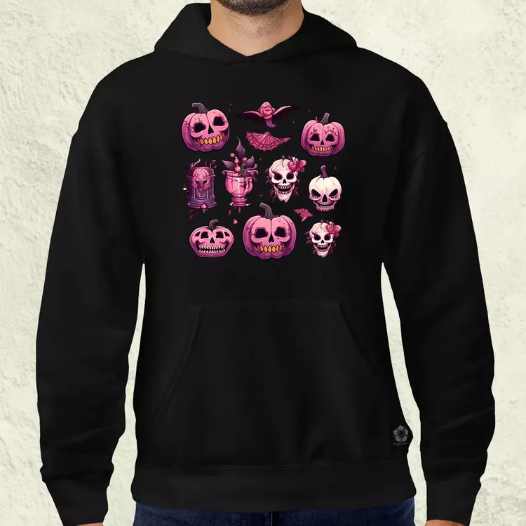 Halloween matricák v2 férfi pulóver