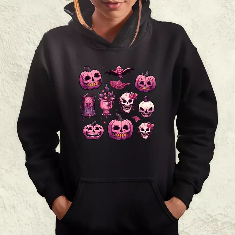 Halloween matricák v2 női pulóver