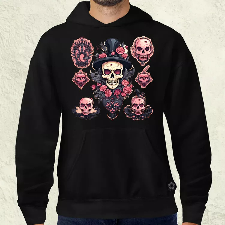 Halloween matricák v7 férfi pulóver
