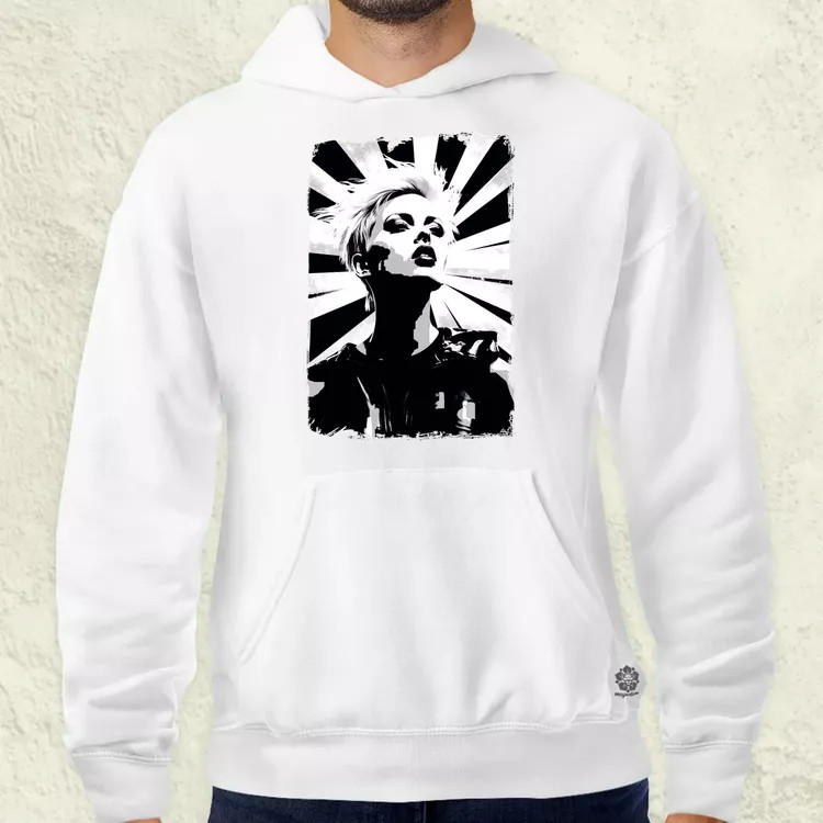 Pop art punk portré v2 férfi pulóver