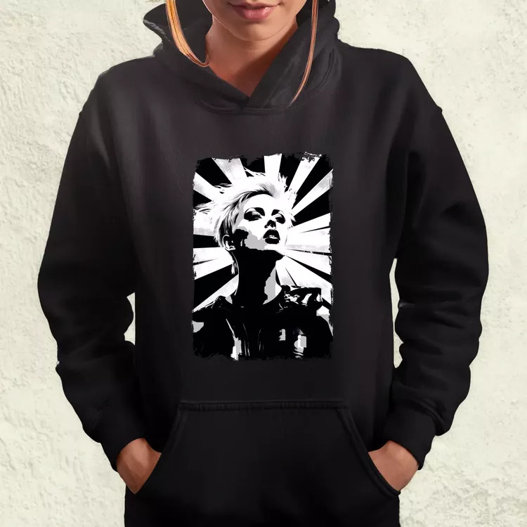 Pop art punk portré v2 női pulóver