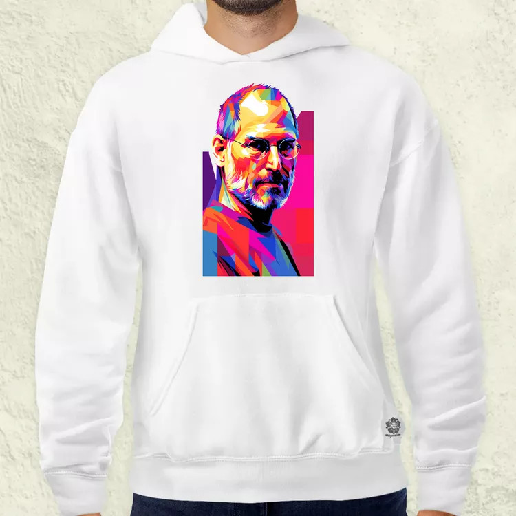 Pop art Steve Jobs v2 férfi pulóver