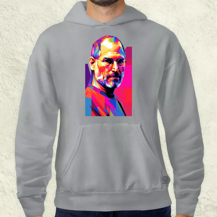Pop art Steve Jobs v2 férfi pulóver