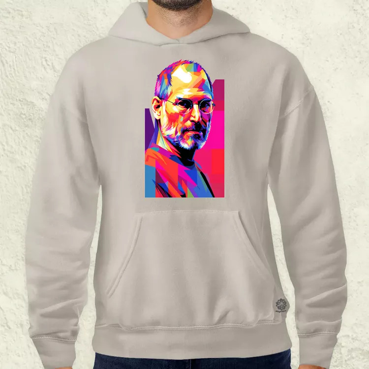 Pop art Steve Jobs v2 férfi pulóver