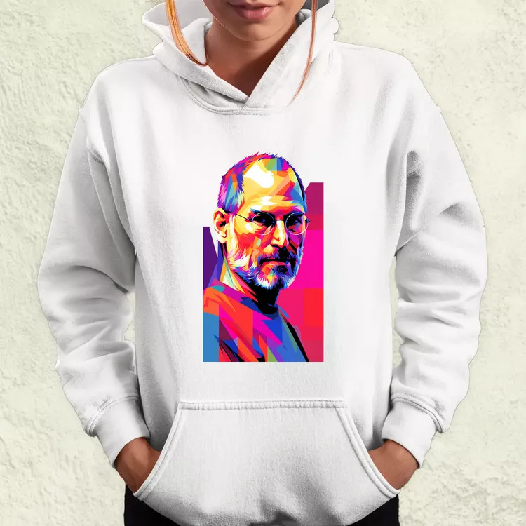 Pop art Steve Jobs v2 női pulóver