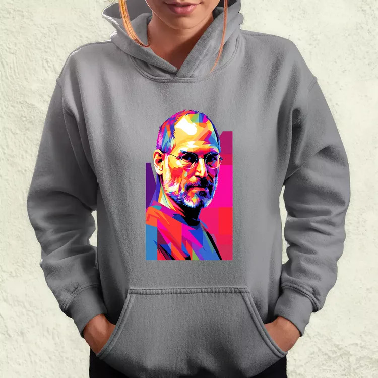 Pop art Steve Jobs v2 női pulóver