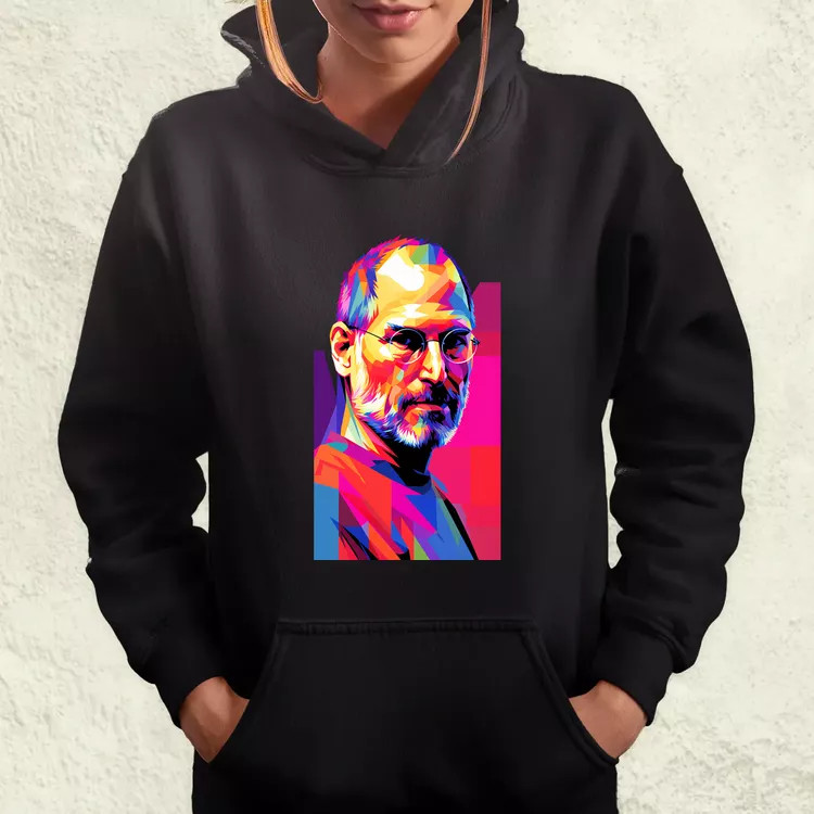 Pop art Steve Jobs v2 női pulóver