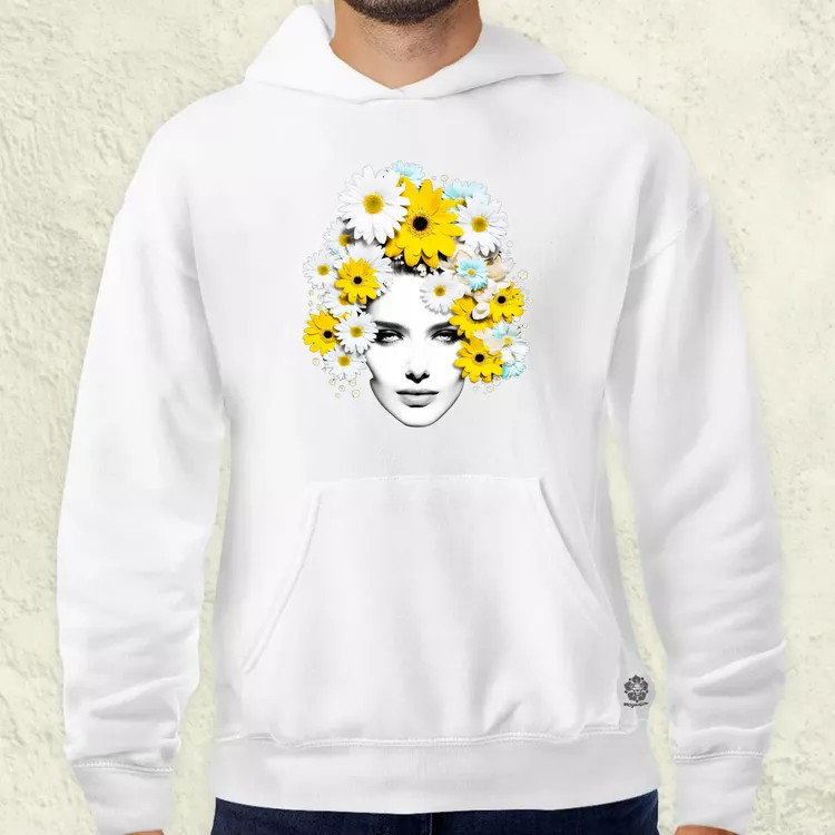 Pop art százszorszép férfi pulóver