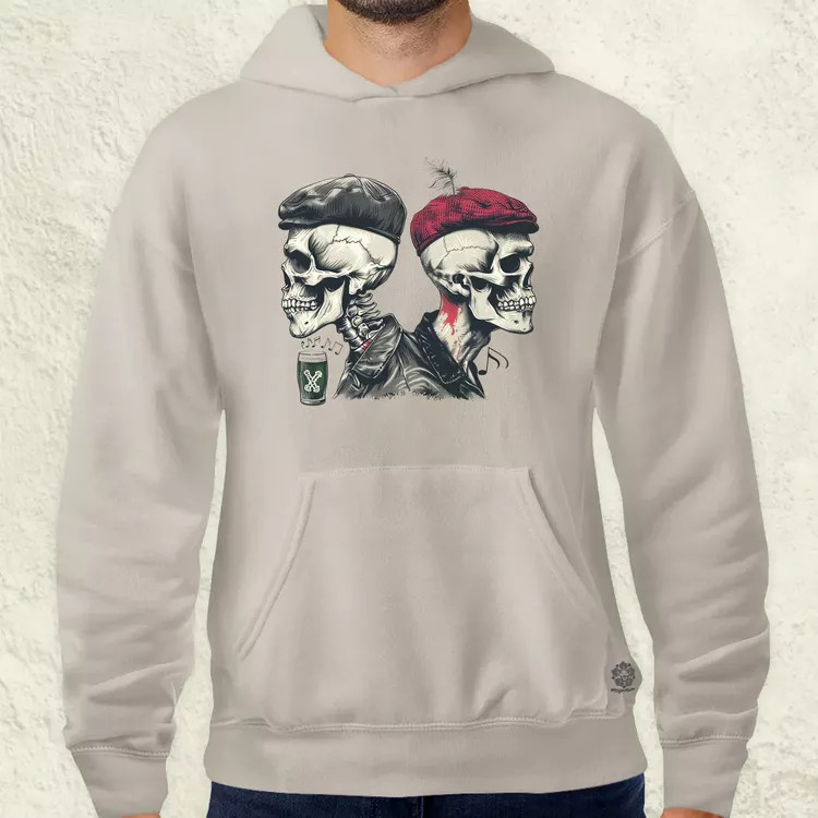 Punk koponyák v2 férfi pulóver