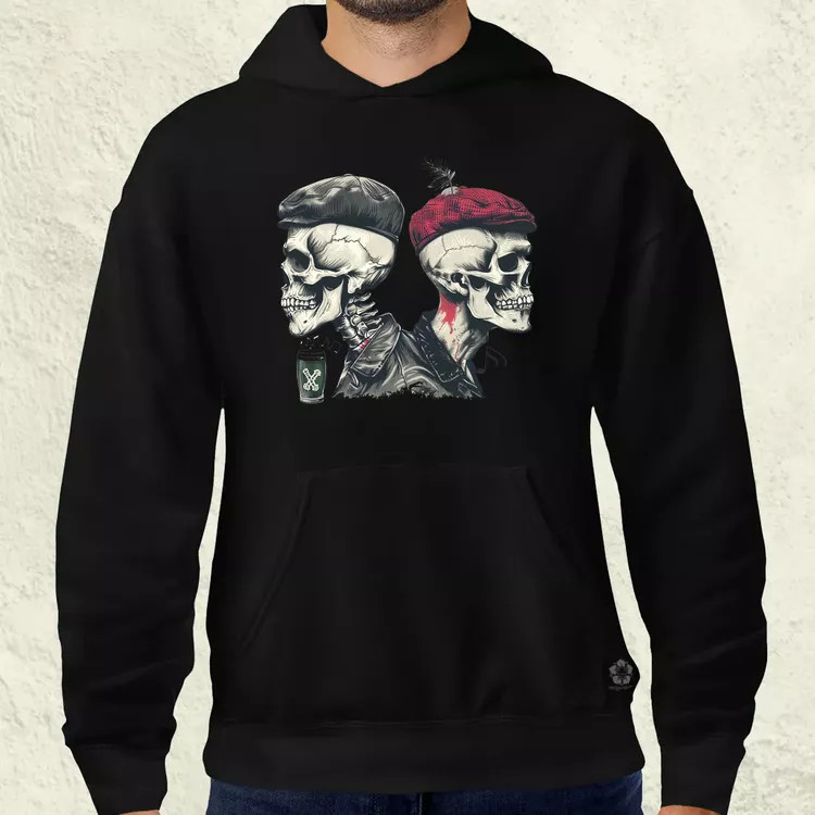 Punk koponyák v2 férfi pulóver