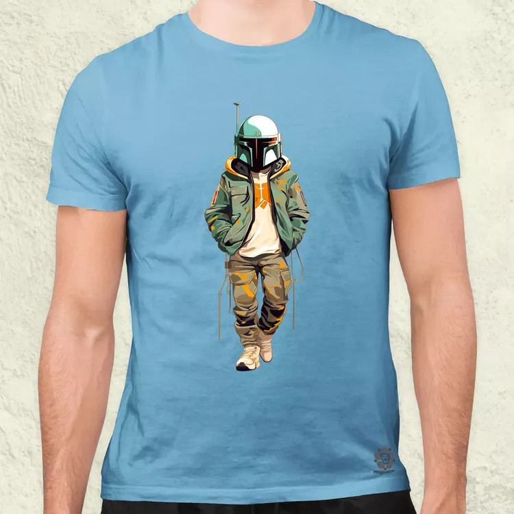Anime Boba Fett fanart v1 férfi póló