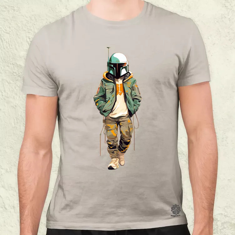 Anime Boba Fett fanart v1 férfi póló