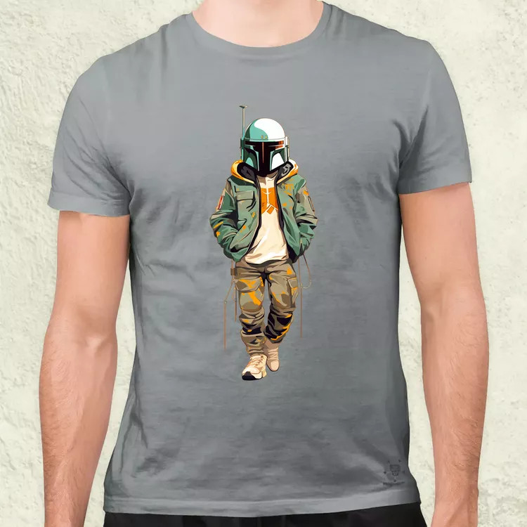 Anime Boba Fett fanart v1 férfi póló