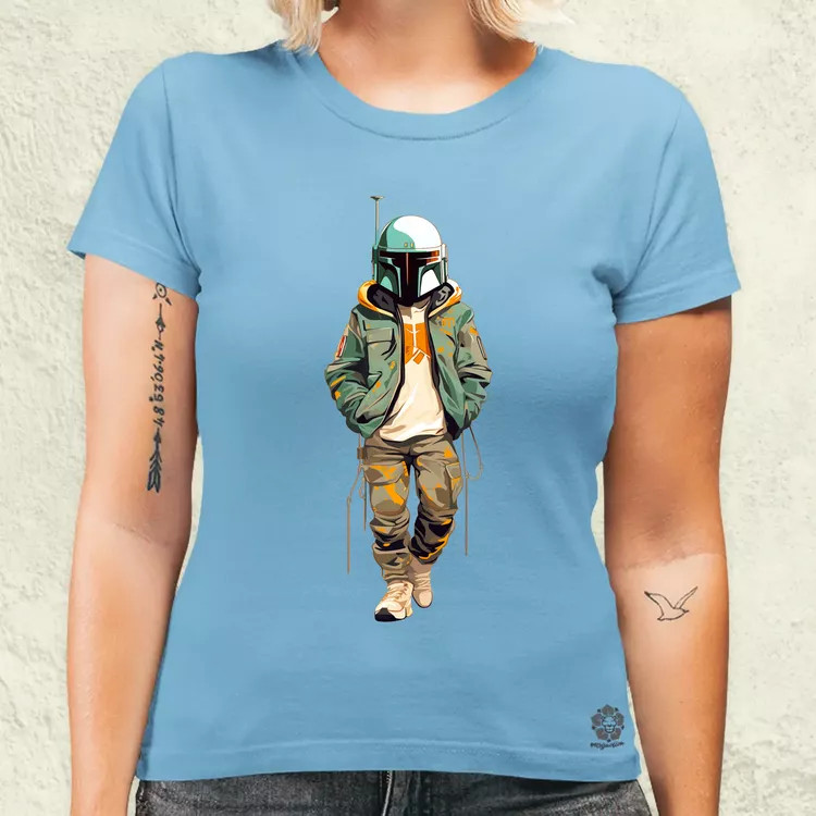 Anime Boba Fett fanart v1 női póló